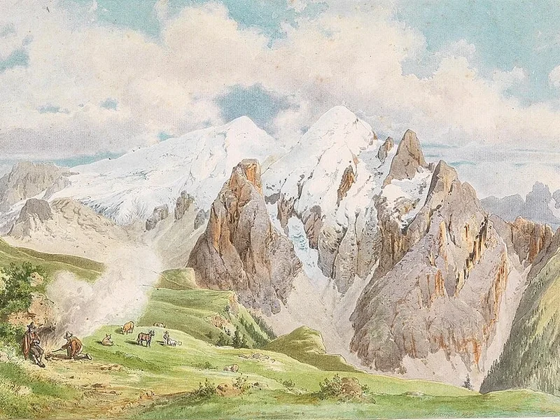 1832-Moritz Menzinger - Dolomiti 1864